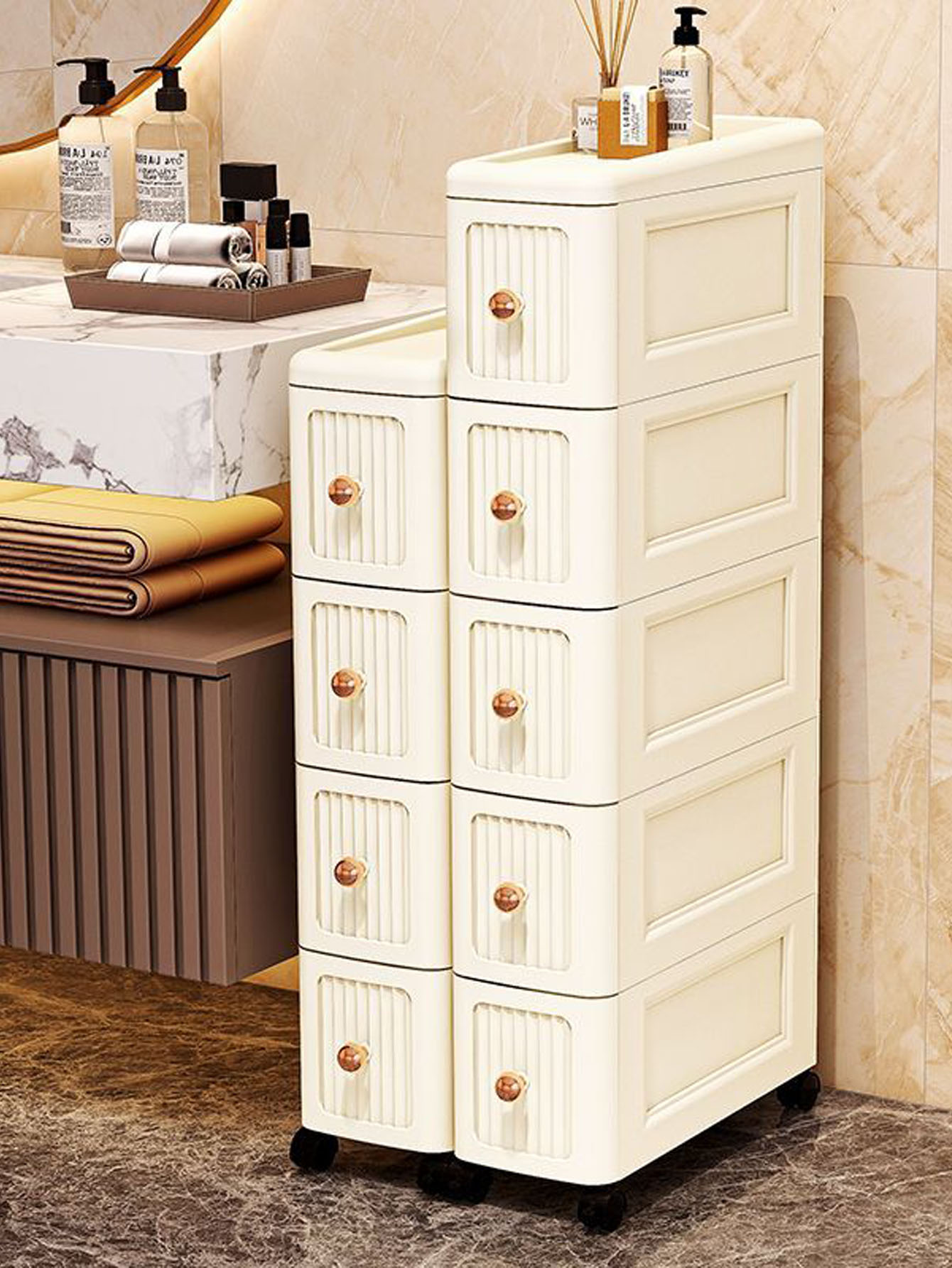Storage - Armario de almacenamiento con espacio entre