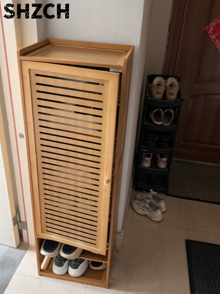 Shoe Rack Cabinet Narrow Entryway - Zapatero Pequeño y Estrecho con Puerta,