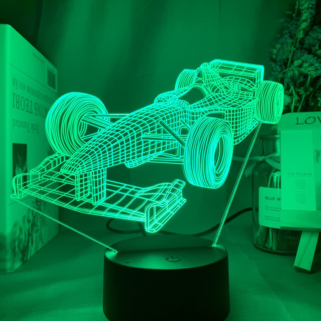 F1 Fórmula 1 coche de carreras - Floating Nightstand With Led Light reseña y precio