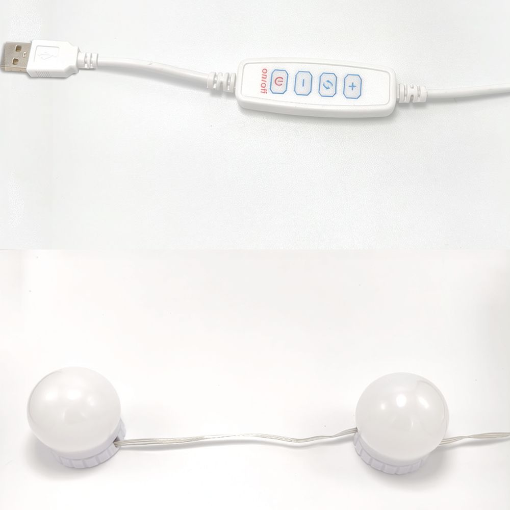 Lámparas LED regulables para t - Dressing Table Vanity With Lighted Mirror reseña y precio