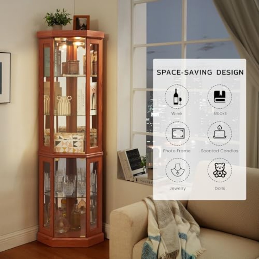 Vitrina de esquina para almace - Storage reseña y precio